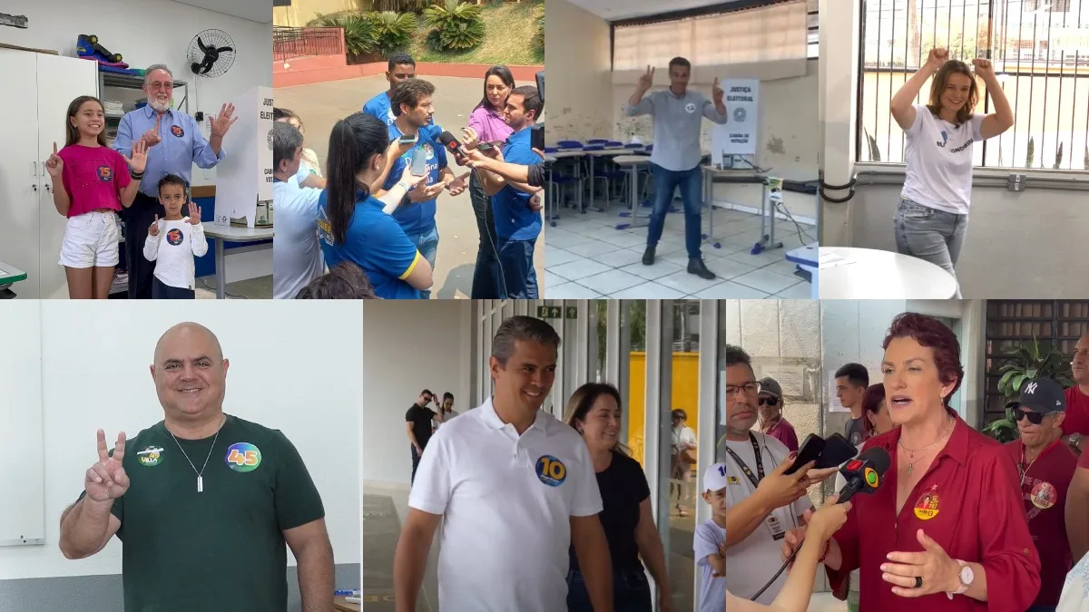 Candidatos à Prefeitura de Londrina votaram pela manhã (Foto: Reprodução/ RICtv/ Divulgação)