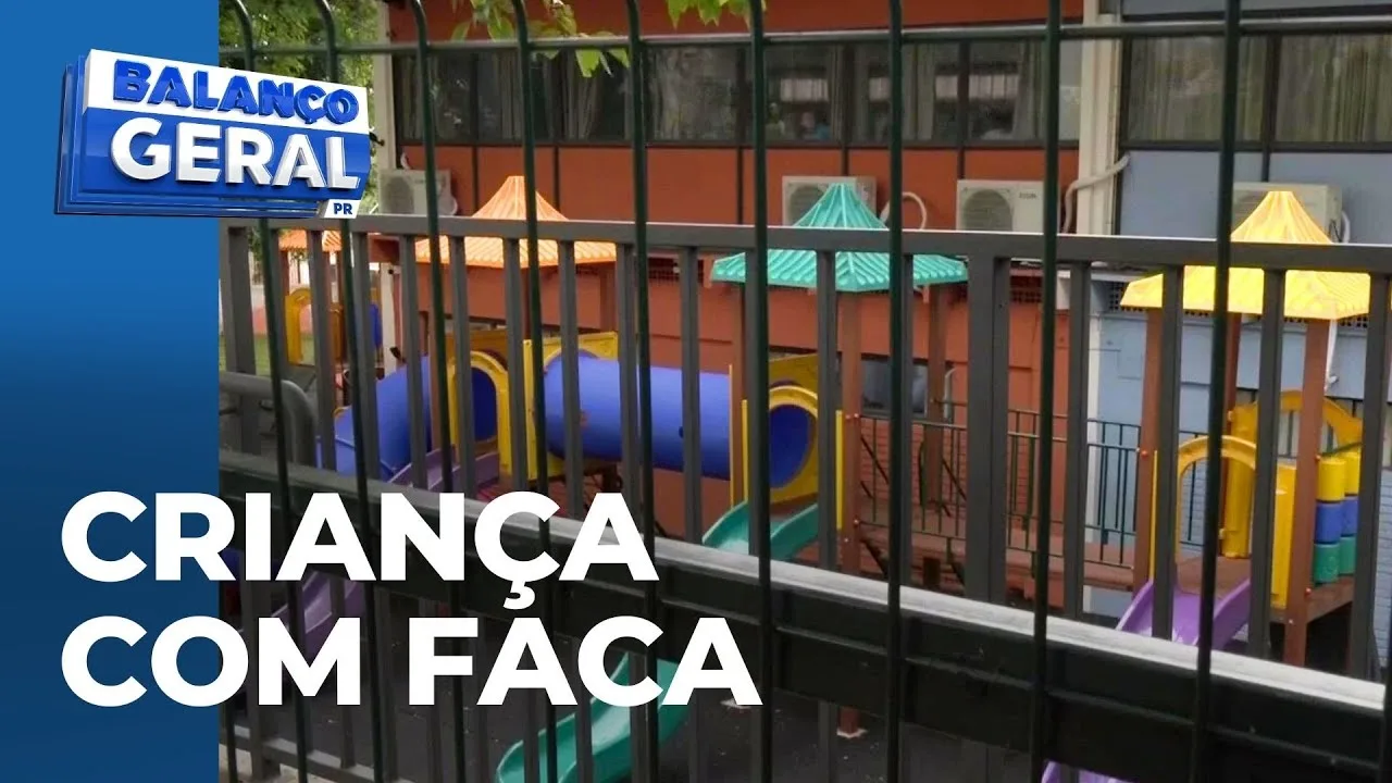 Criança de 10 anos é pega com faca de açougueiro em escola de Londrina