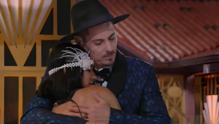 Larissa e Sacha conversaram na primeira festa de A Fazenda 16 e alinharam expectativas (Imagem: Reprodução / RECORD TV)