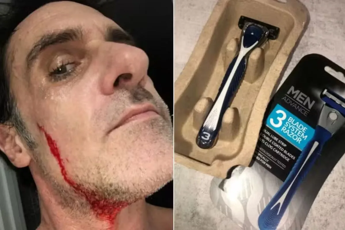 Homem ganha 30 mil reais de indenização após se cortar fazendo a barba