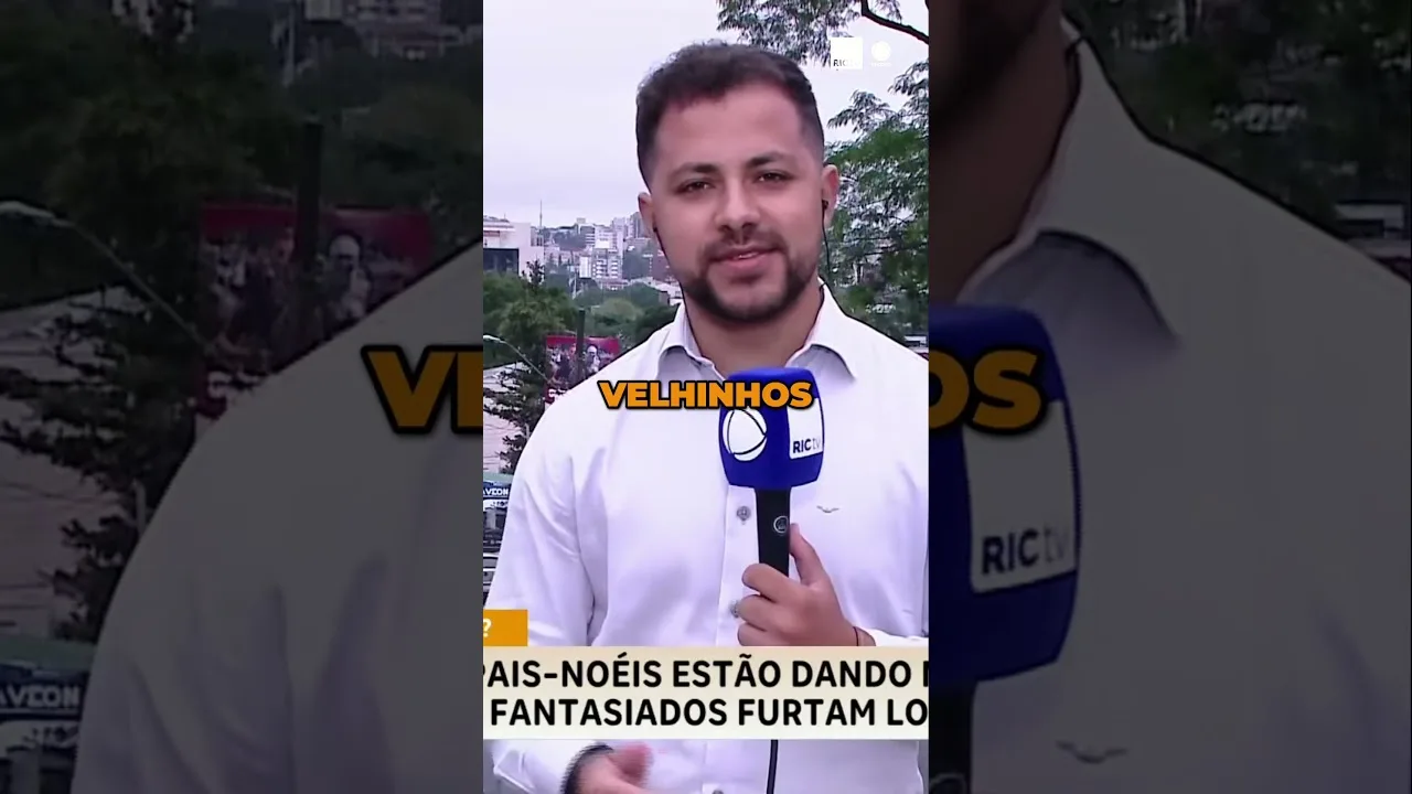 Ladrões, fantasiados de Papai Noel, furtam loja de eletrônicos