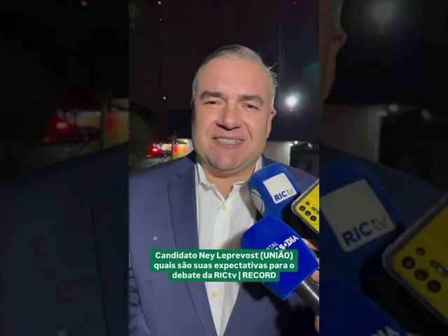 Debate RICtv: Candidato Ney Leprevost (UNIÃO) fala quais são suas expectativas