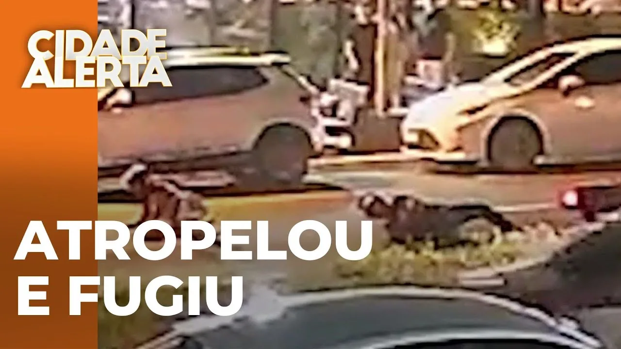 Acidente: Carro bate em moto, derruba casal e foge sem ajudar