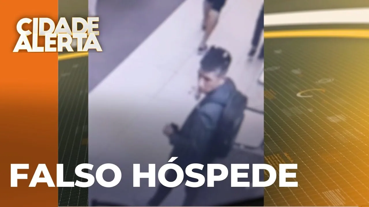 Ladrão se passa por hóspede e comete furto em hotel do centro