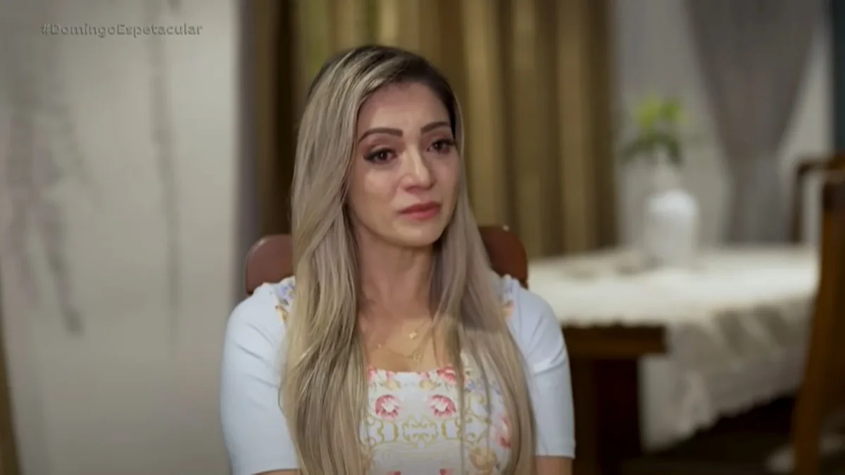 Cristiana Brittes revelou que promotor de justiça acabou com a vida dela (Foto: Reprodução/ RECORD TV)