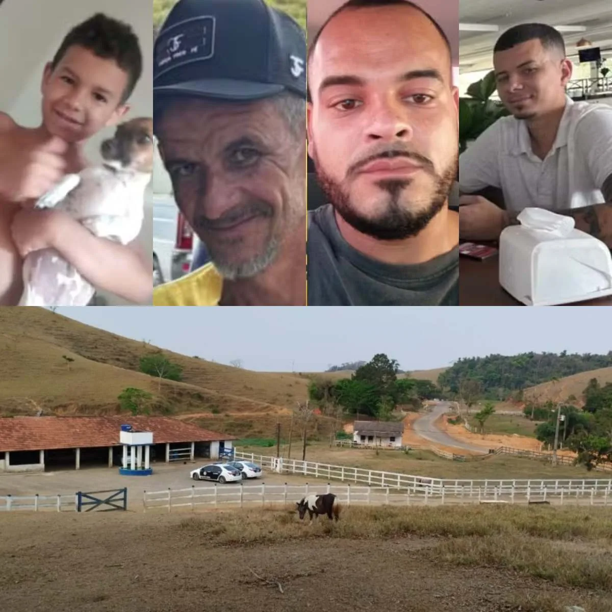 Chacina em sítio: corpo de criança e de três homens são encontrados em cova