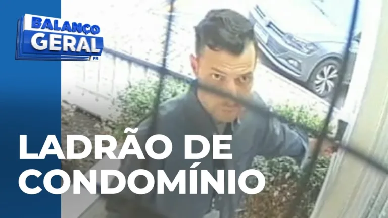 Ladrão invade condomínio: vai de porta em porta até conseguir uma oportunidade parta entrar
