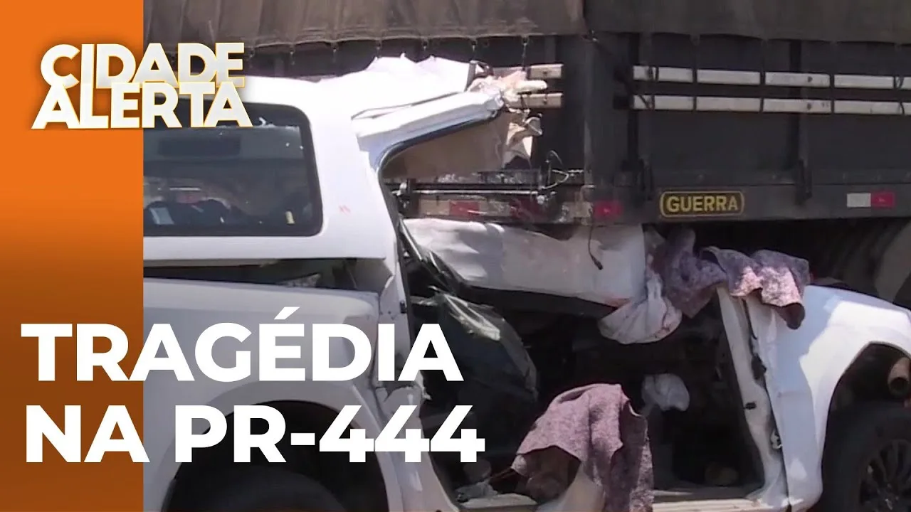 Tragédia na PR-444: pai e filho morrem em acidente em Mandaguari; mãe está grave