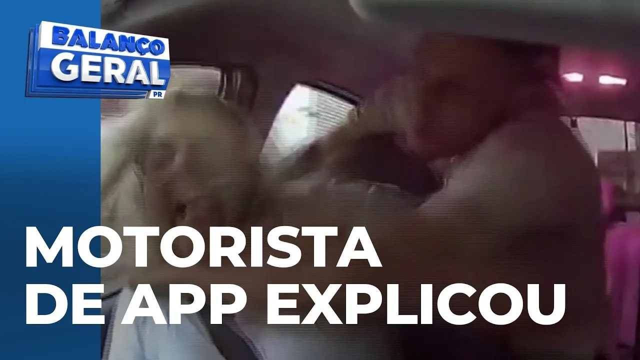 Motorista de app e passageiro explicam a discussão dentro do carro