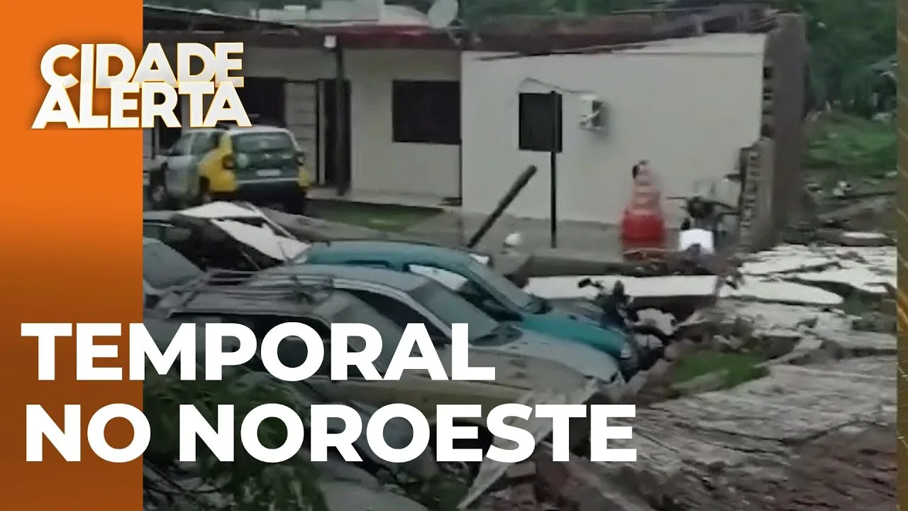 Temporais no noroeste: Cidades sofrem com alagamentos e interdições