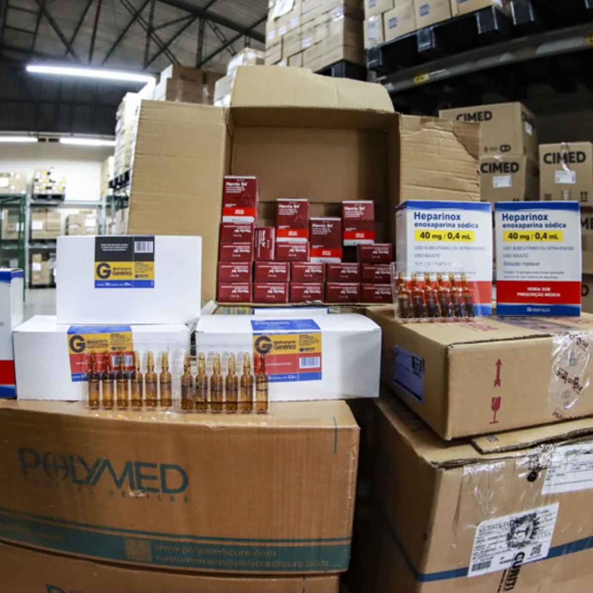 Ao todo, 5,5 mil unidades de medicamentos e materiais de saúde serão enviados