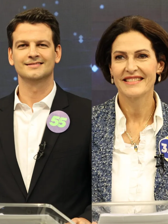 Eduardo Pimentel (PSD) e Cristina Graeml (PMB) disputam o segundo turno em Curitiba. (Foto: Franklin de Freitas/ Band)