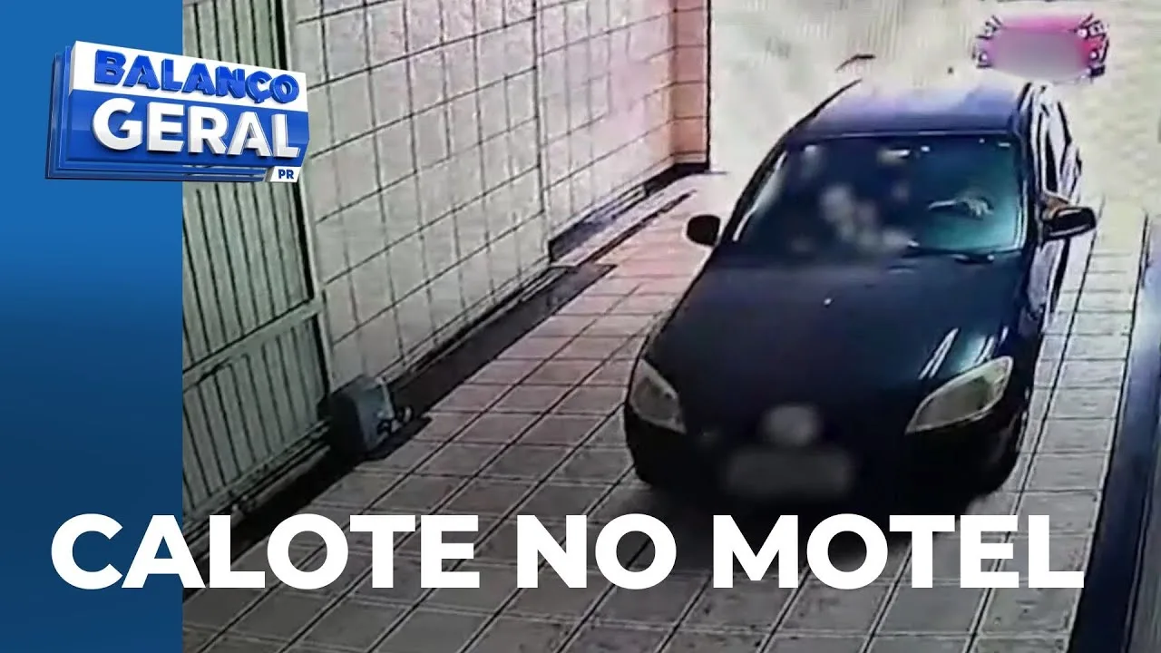 Cliente derruba o portão de motel em Colombo e foge sem pagar a conta de R$ 500