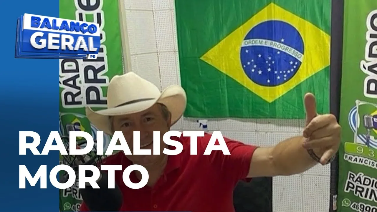 Radialista morto na frente da família por assaltante: esposa e filha lutam com bandido