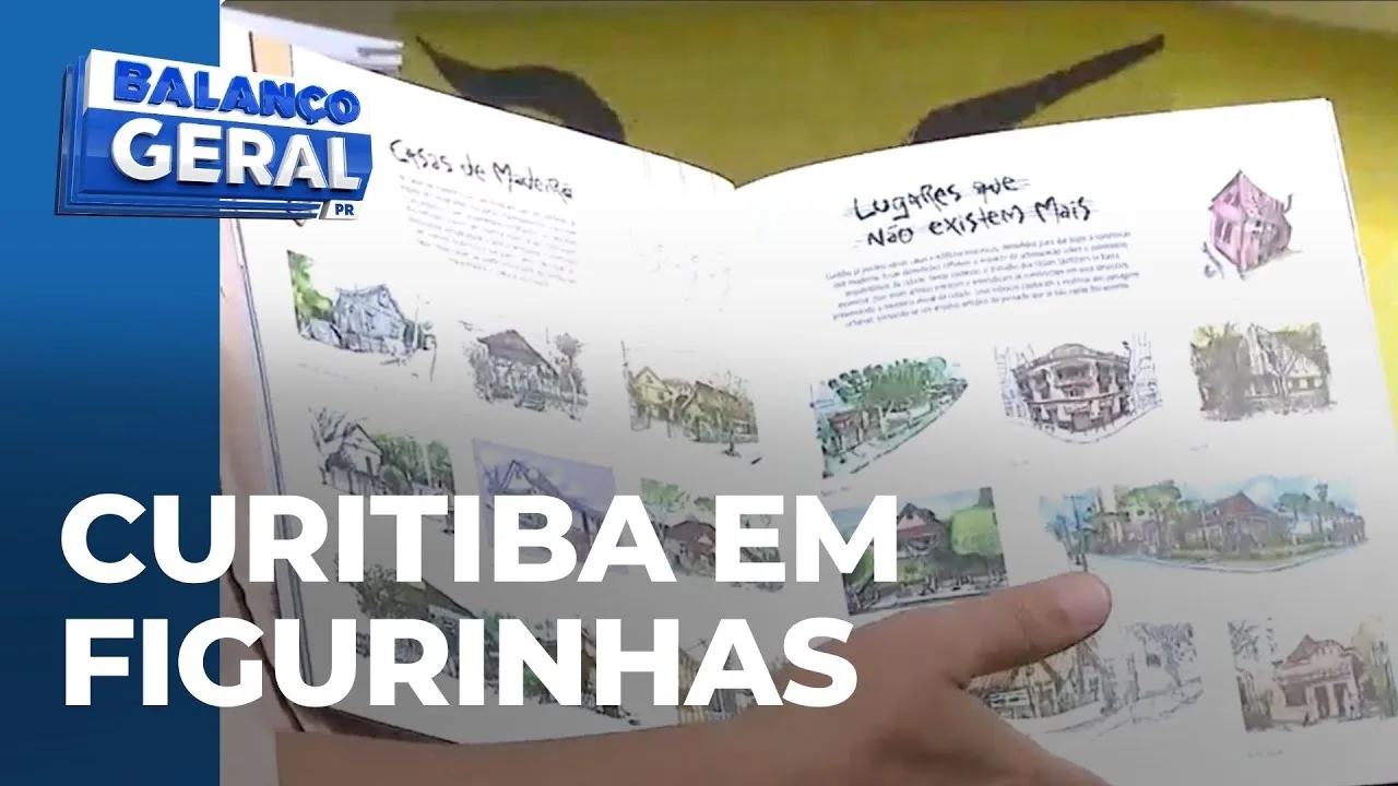 Álbum de figurinhas com pontos turísticos de Curitiba já está nas bancas