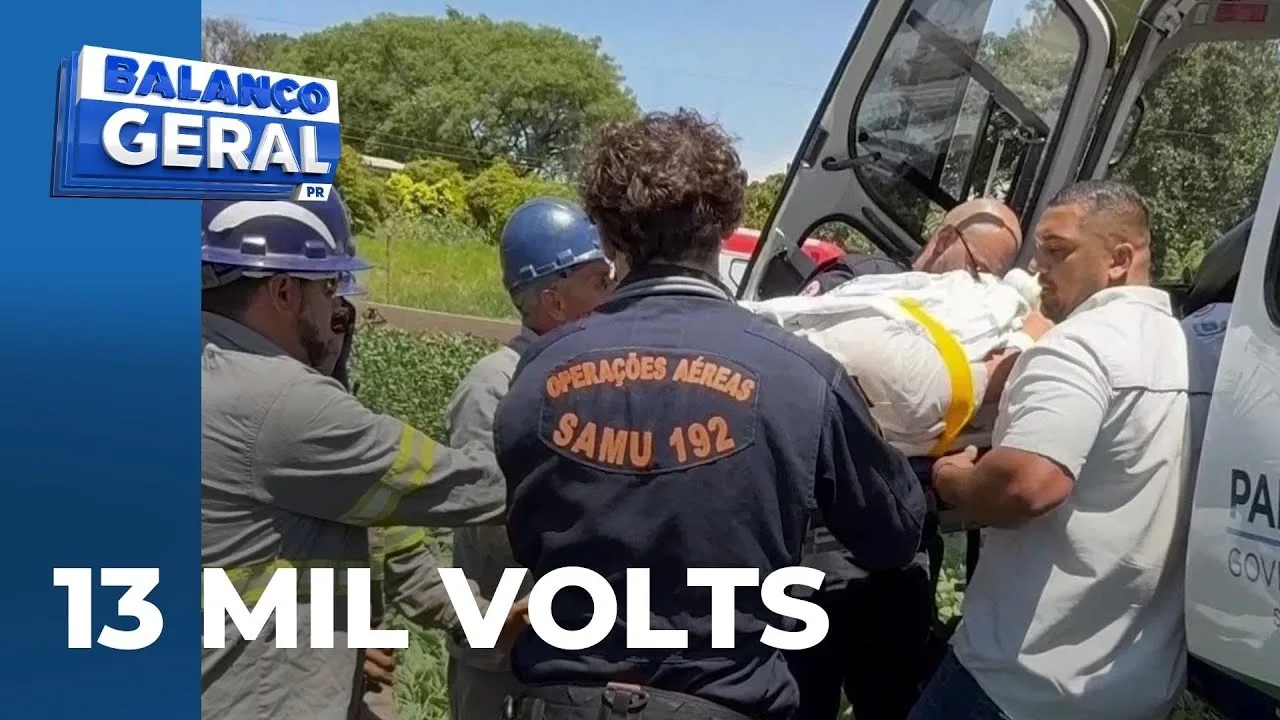 Acidente de trabalho: homem sofre descarga elétrica de 13 mil volts em Marialva