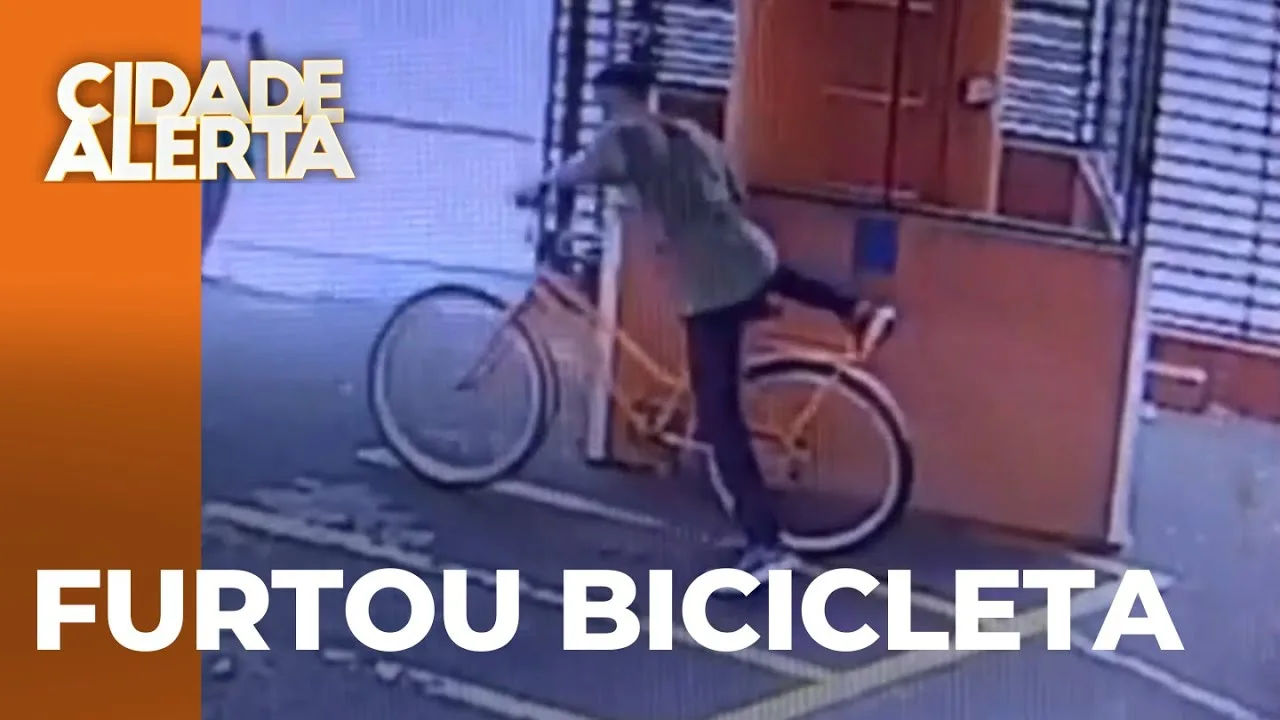 Ladrão furta bicicleta e quase derruba idosa na fuga