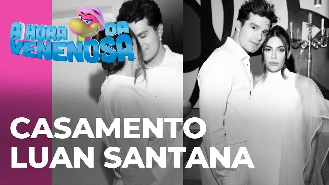 Luan Santana e Jade Magalhães se casam em cerimônia íntima em casa