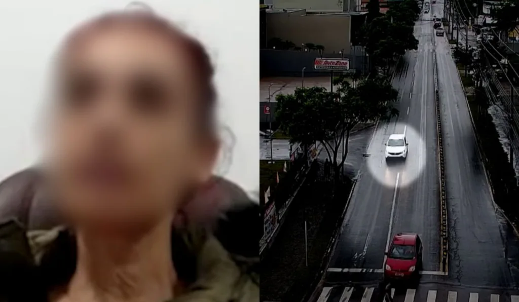 Suspeita de raptar criança estava com carro novo após se envolver em um acidente com o antigo