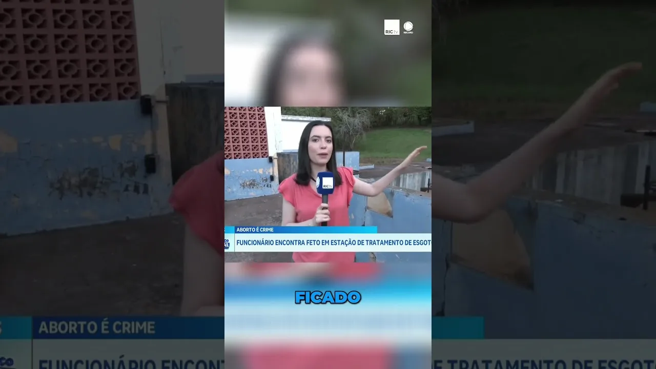 Funcionário encontra feto em estação de tratamento de esgoto