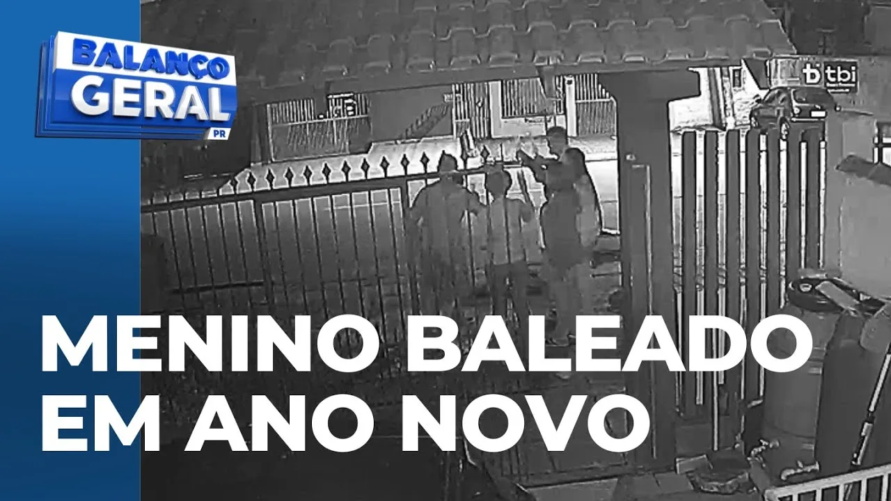 Menino de 12 anos atingido por bala perdida durante réveillon passa por cirurgia e não corre risco