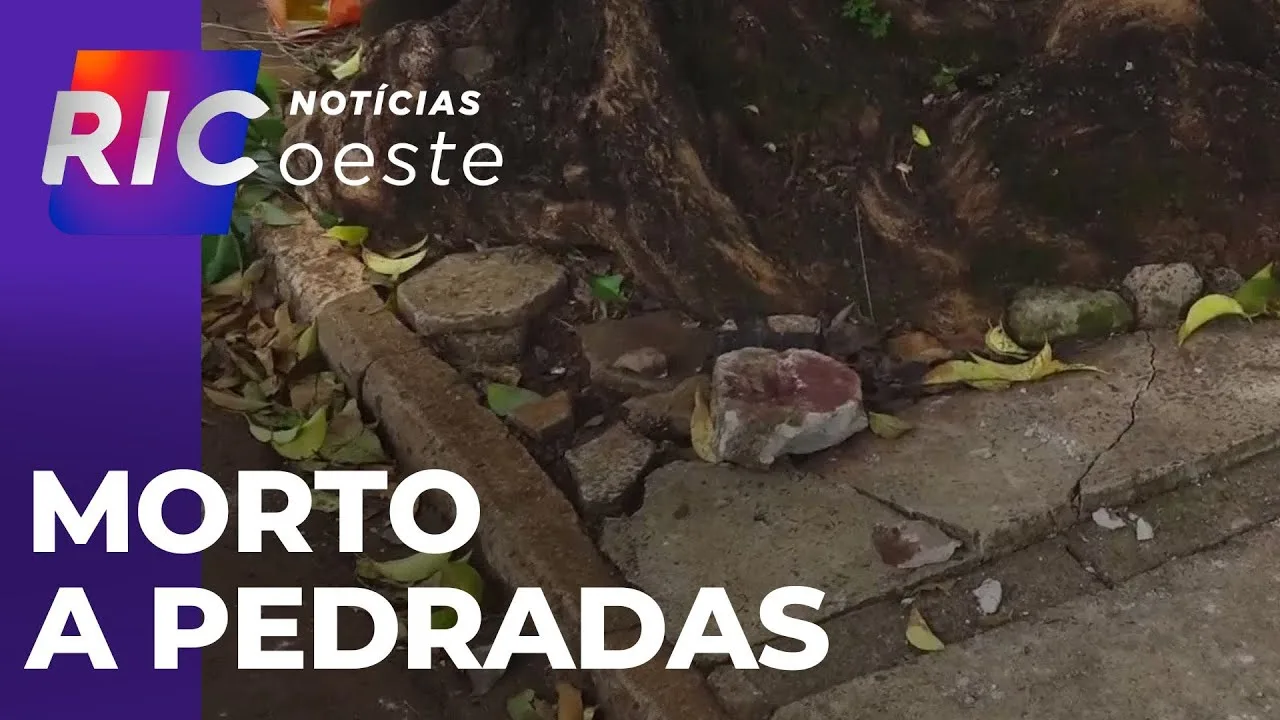 Homem é morto a pedradas na região central de Toledo; crime aconteceu após discussão