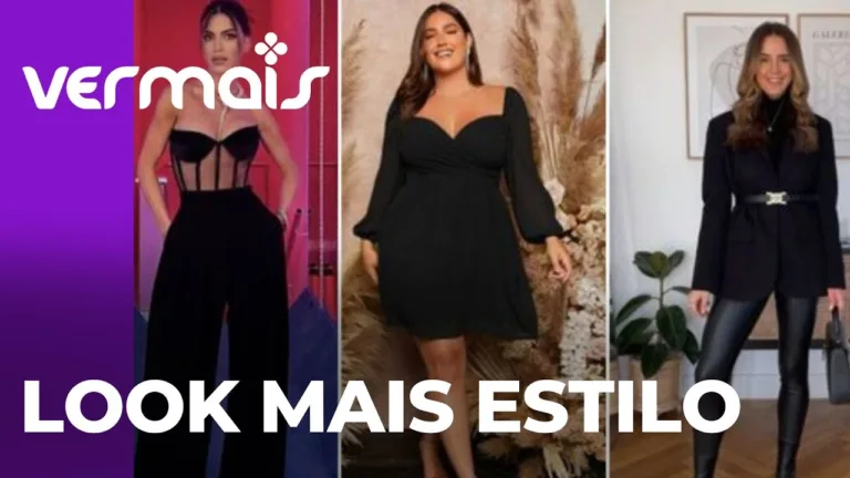 Look all black com um toque de borogodó