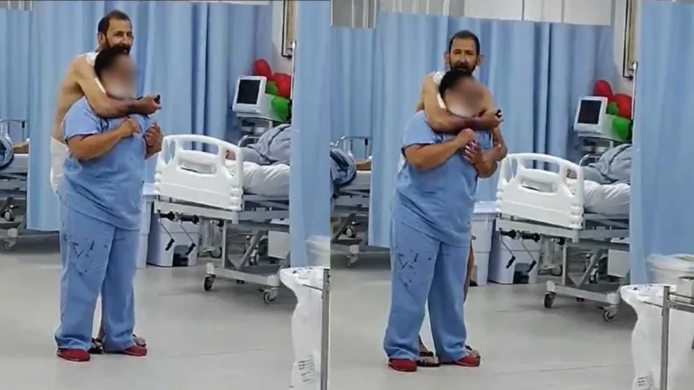 Paciente segura enfermeira em um movimento como "mata-leão" e a ameaça com um vidro dentro de uma UTI.