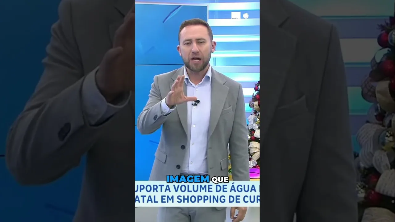 Tempestade em Curitiba: teto de gesso não resiste ao temporal e desaba em shopping