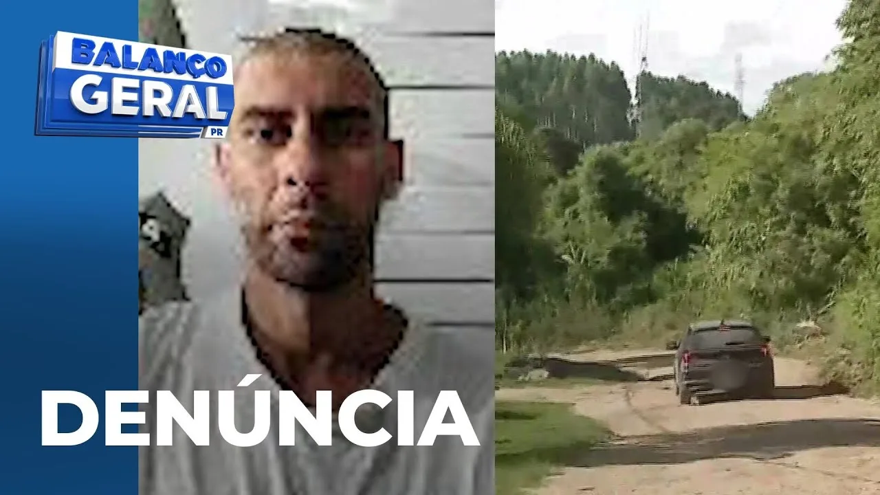 Suspeito de esfaquear a companheira, em matagal de Colombo, é preso pela polícia