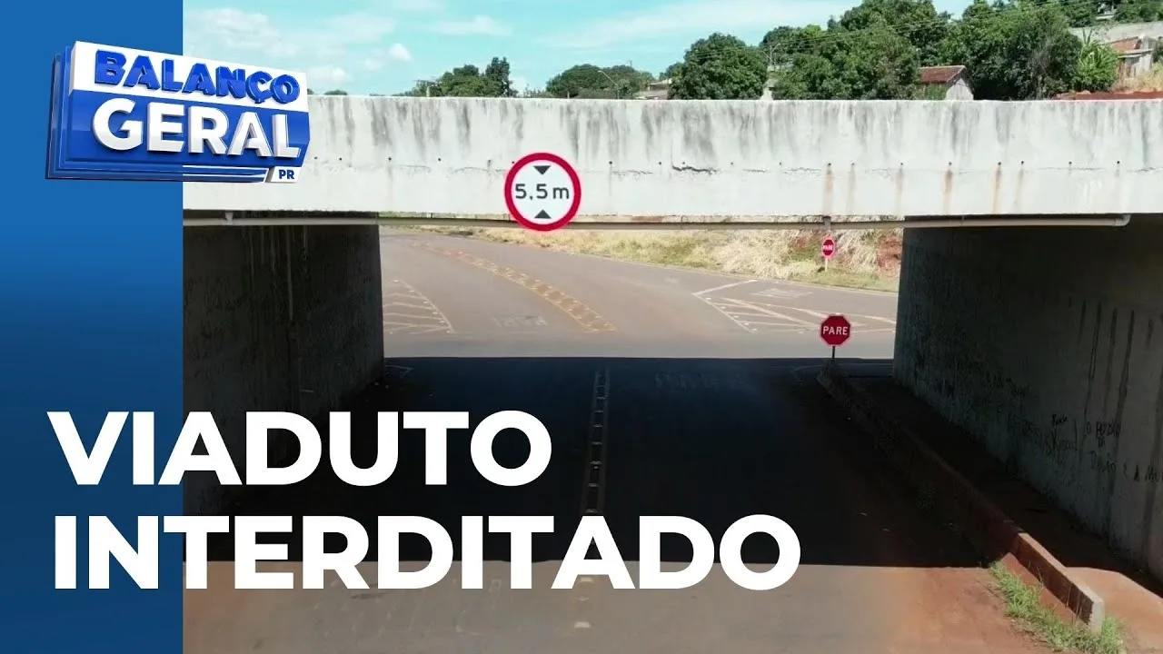 Viaduto do Irerê, que caiu em setembro, continua interditado