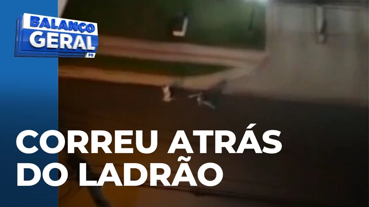 Morador que teve casa invadida, pega um pedaço de pau e vai atrás do bandido