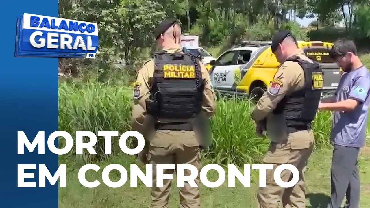 Homem é morto em confronto com a polícia; este, seria suspeito de roubar uma caminhonete