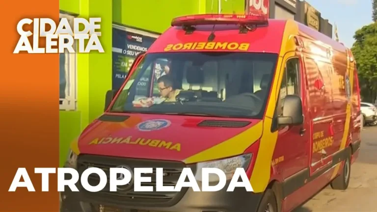 Mulher é atropelada na Avenida Tiradentes e fica ferida