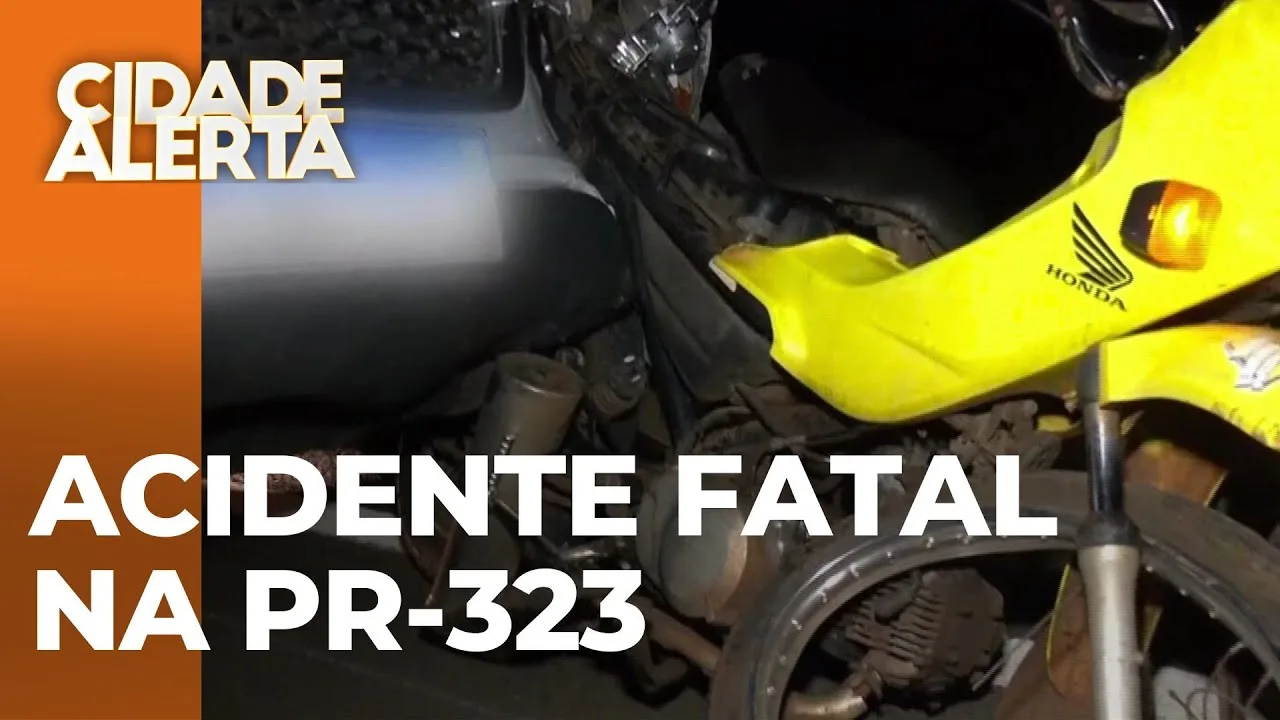 A caminho da ceia de natal: Motociclista morre em acidente na PR-323 envolvendo caminhonete