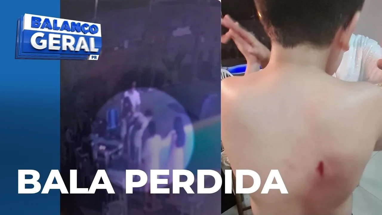 Bala perdida em Foz do Iguaçu: câmera registrou momento em que menino é baleado no réveillon