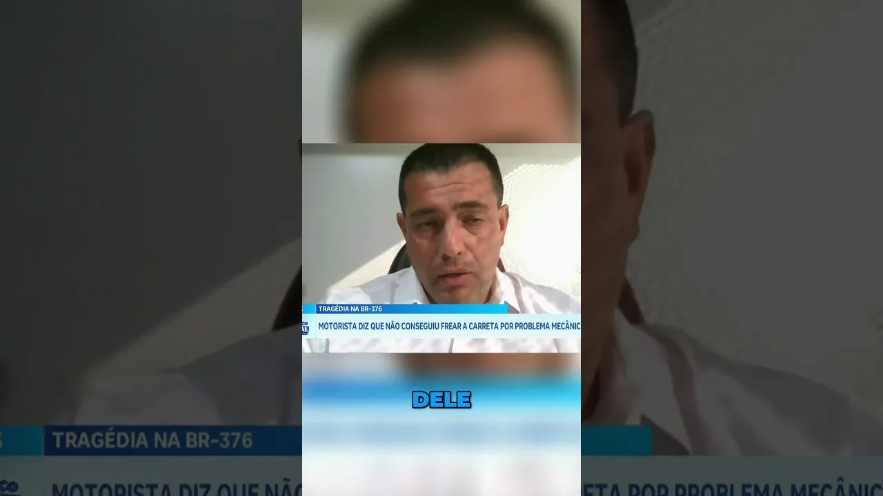 Tragédia BR-376: Motorista diz que não conseguiu frear a carreta por problema mecânico