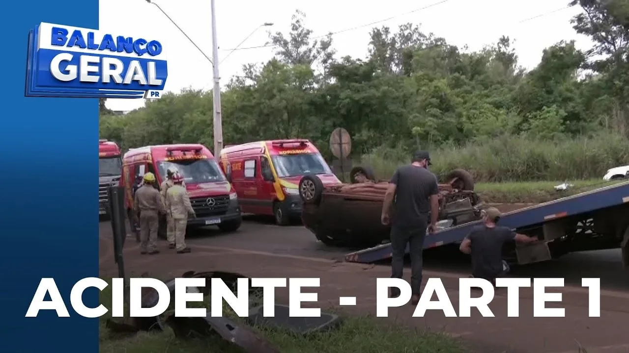 Capotamento gravíssimo com cinco feridos na BR-369