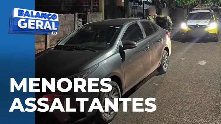 Adolescentes assaltam motorista de aplicativo e roubam o carro deste