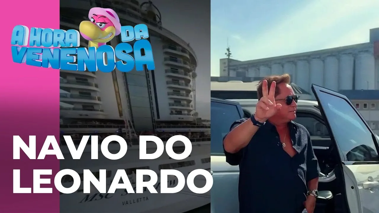 Leonardo embarca em um navio com mais de 5 mil pessoas, veja como foi o primeiro dia