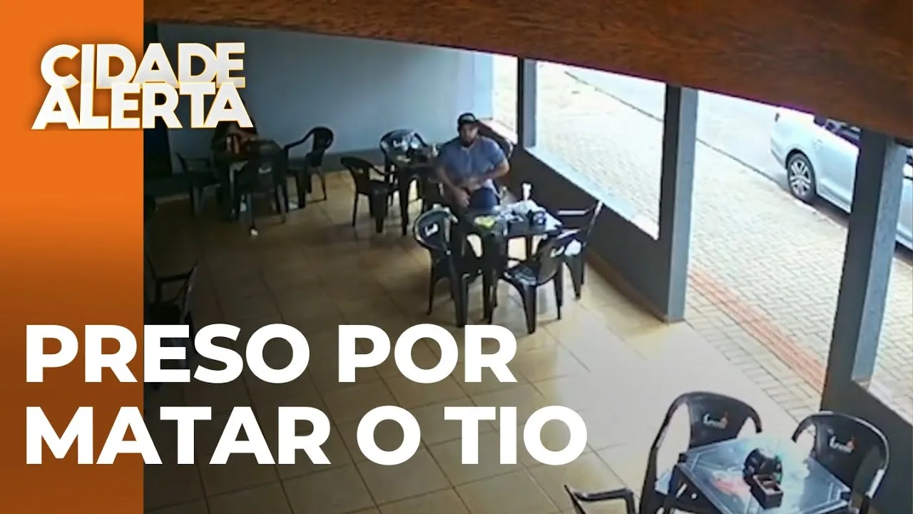 Rapaz que matou tio a tiros em restaurante enfrenta  a justiça