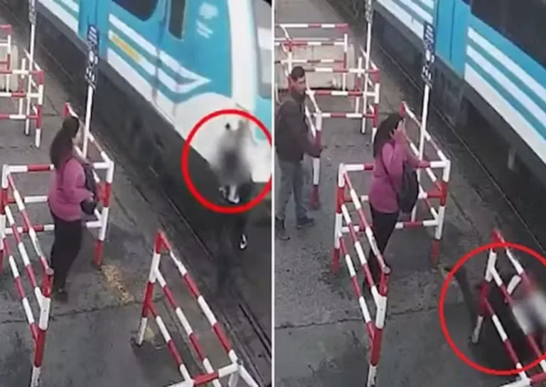 Homem escapa da morte ao ser atingido por trem