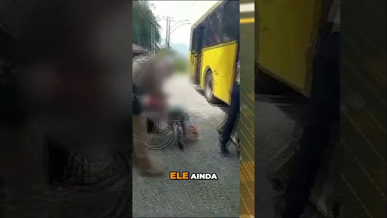 Cadeirante desce a serra, usando apenas sua cadeira de rodas e na contramão