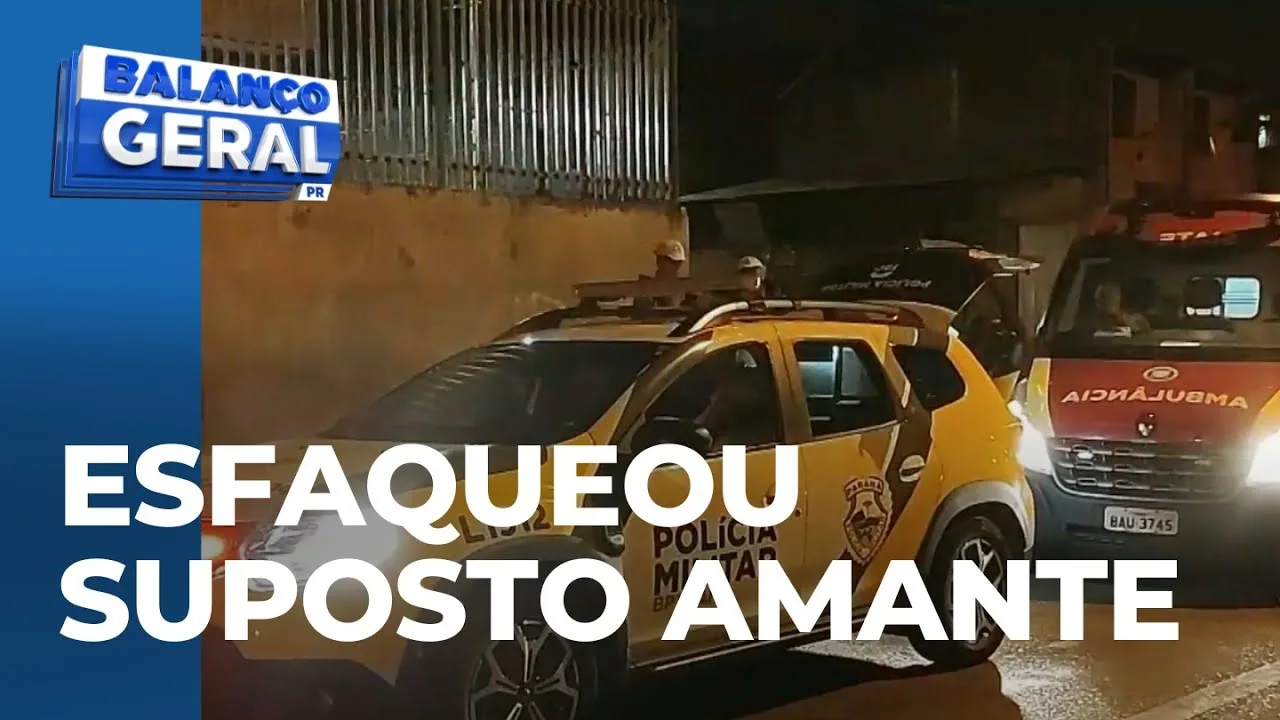 Homem é preso após esfaquear suposto amante da namorada no meio da rua
