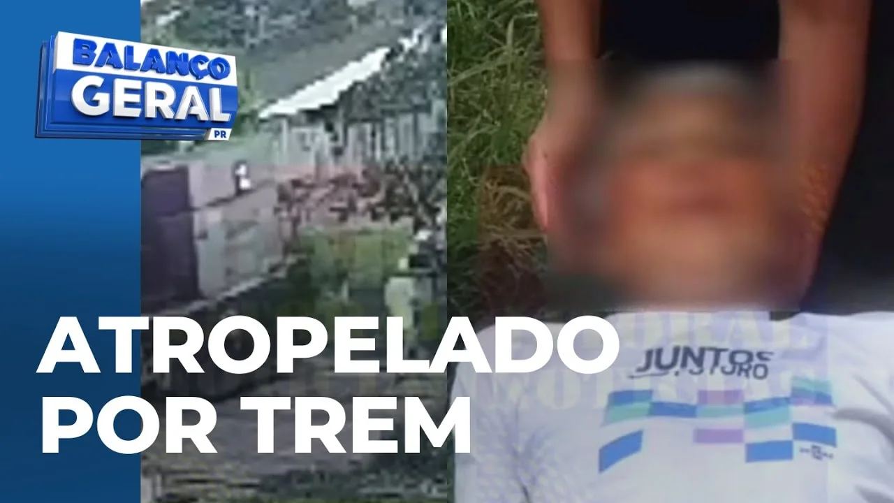 Idoso é atropelado por um trem em Paranaguá