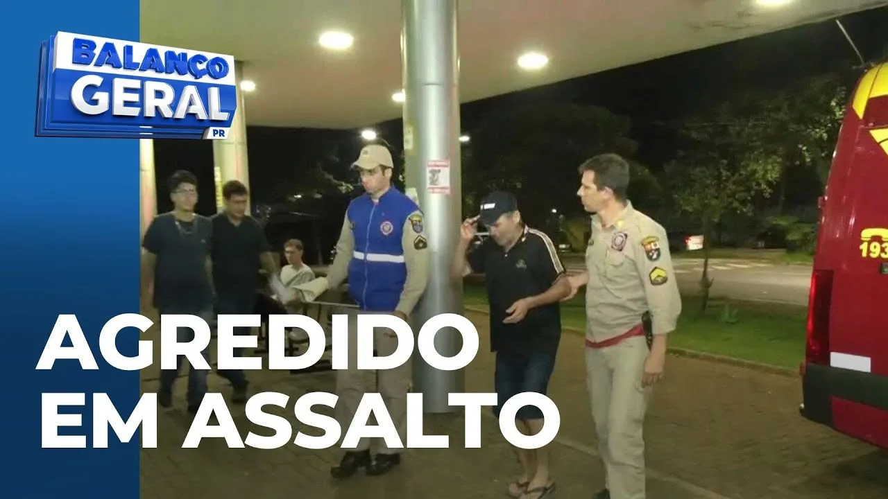 Homem de 47 anos fica ferido após ser agredido durante assalto na região central