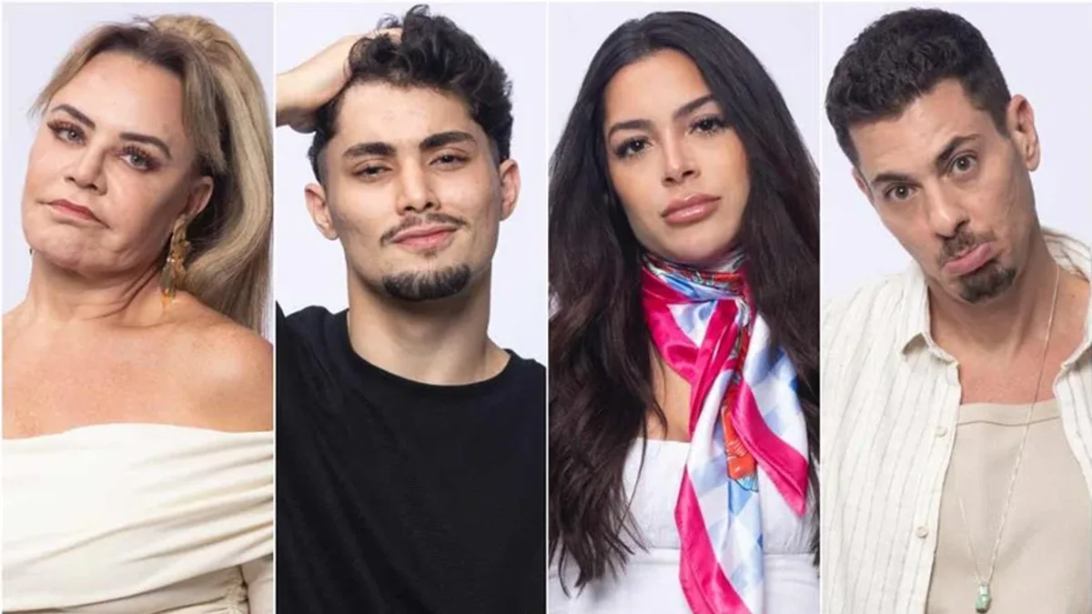 Flor, Gui, Luana e Sacha estão na 12ª Roça de A Fazenda 16 (Imagem: Divulgação/ RECORD TV)