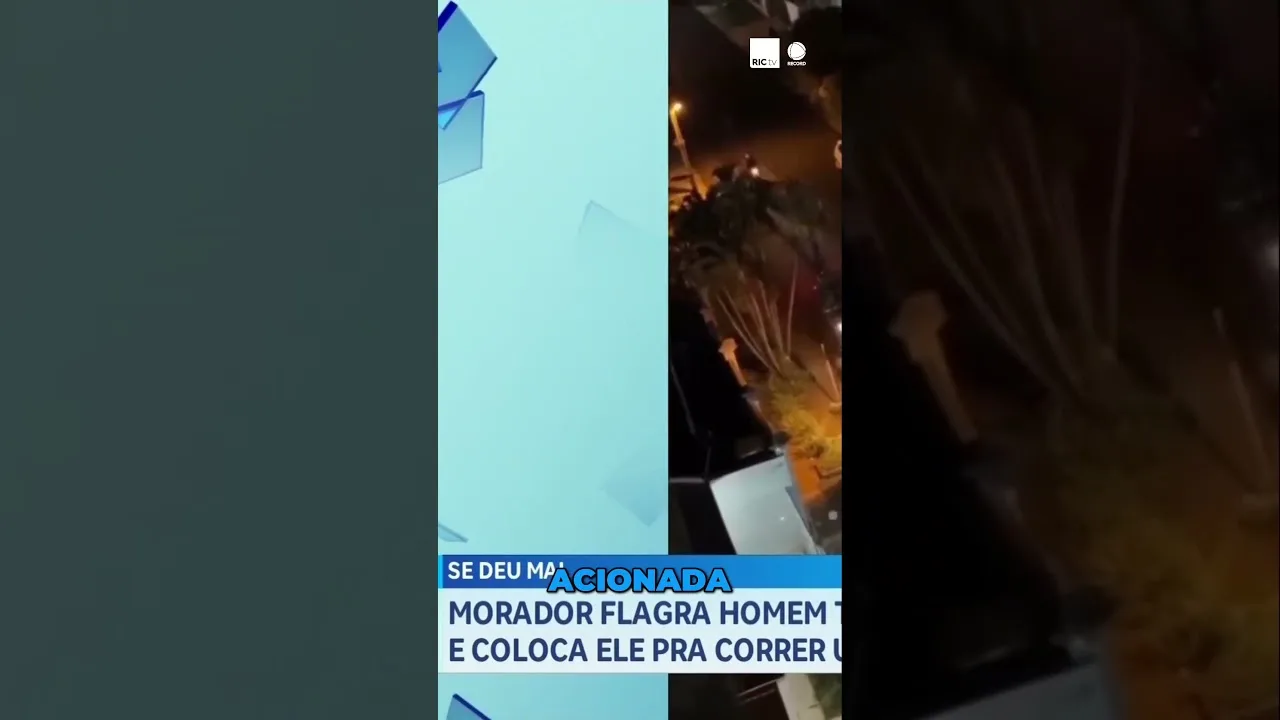 Morador coloca suspeito para correr usando um pedaço de pau; este, estaria tentando furtar sua casa