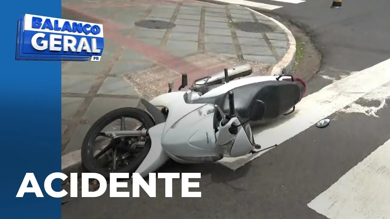 Acidente envolve carro e moto na Av. Brasil; uma pessoa ficou ferida