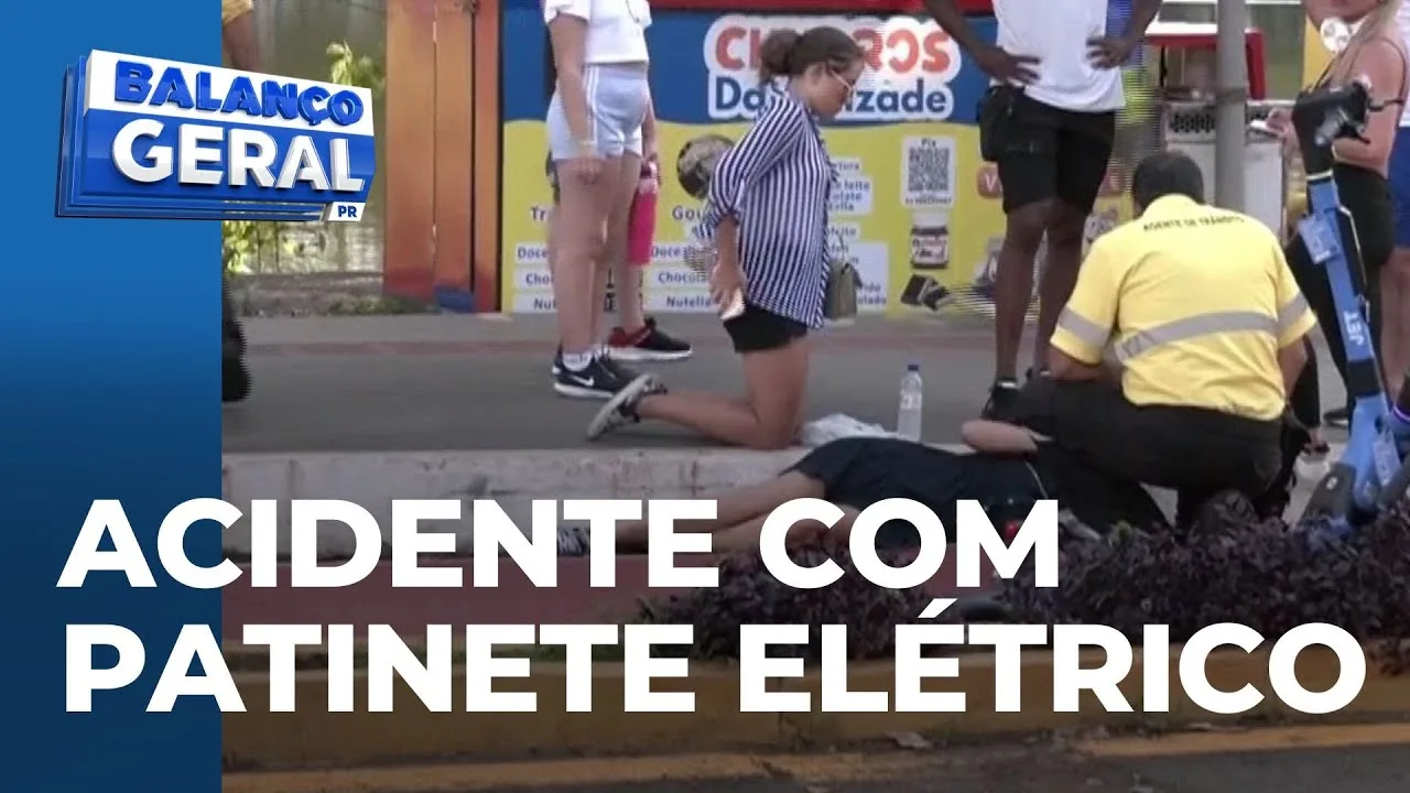 Acidente com patinete elétrico: Carro atropela jovem que descia avenida na contramão